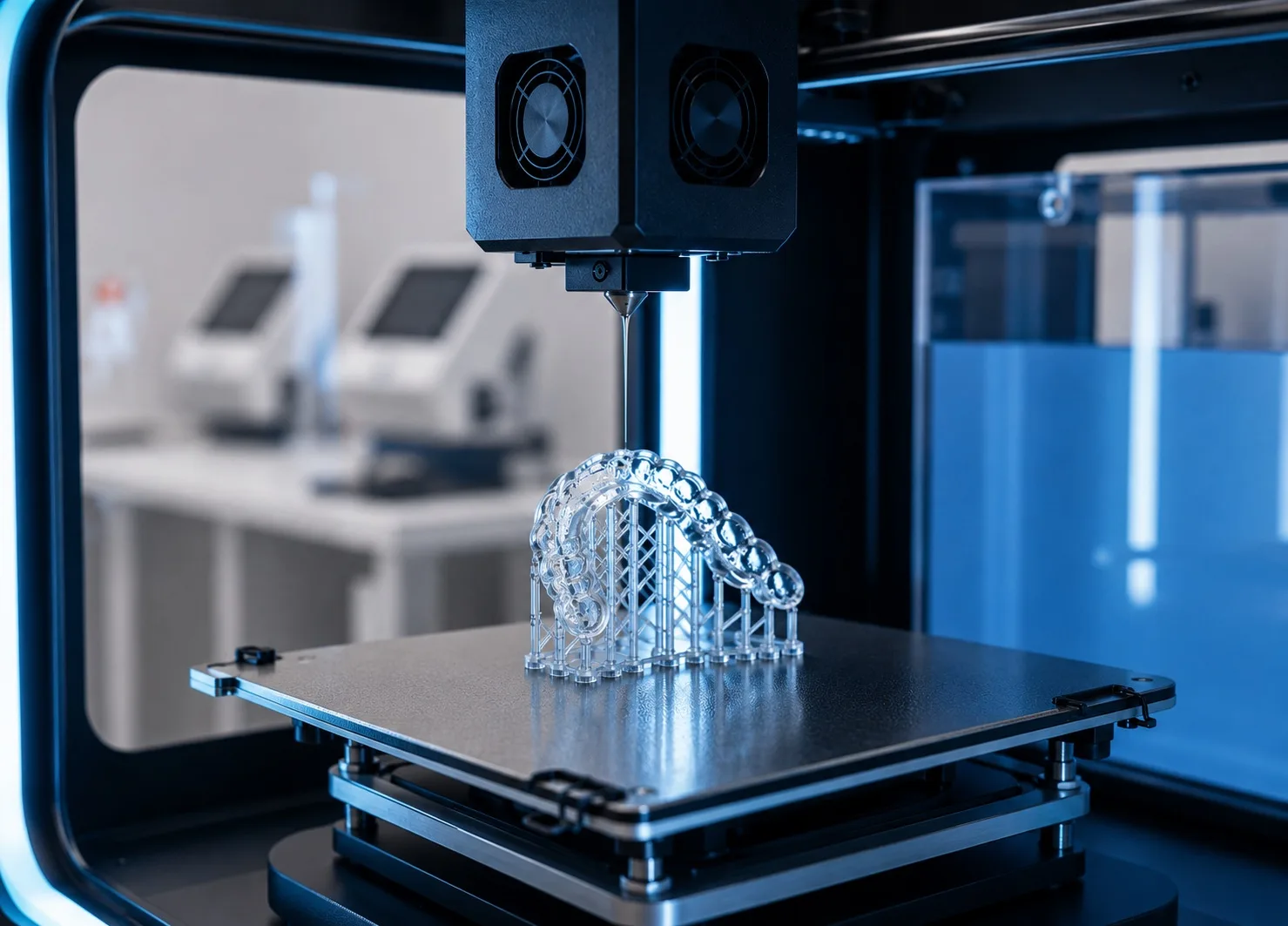 3D-Drucker fertigt dentale Modelle